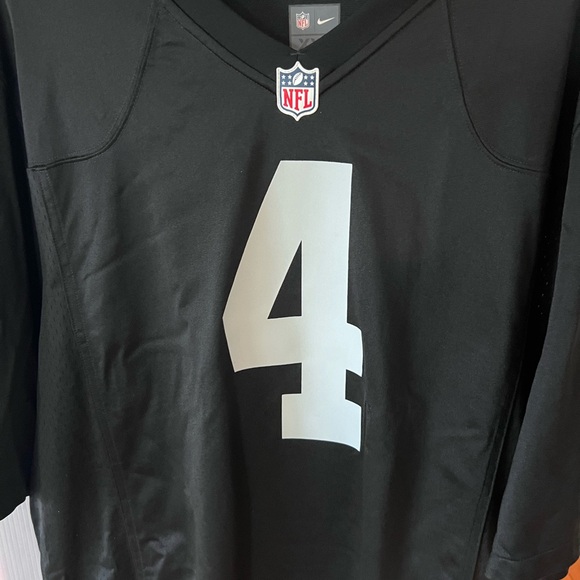 Nike xxl Derek Carr Raiders Jersey (mint condition) worn 2X was always too big. - Picture 2 of 4